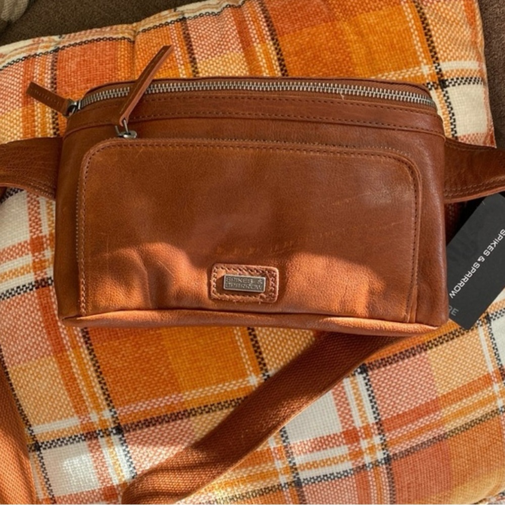 Spikes & Sparrow Genuine Leather Waist Belt Bag Crossbody